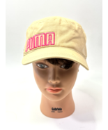 Puma Logo Text Cadet Cap Hat Beige, And Pink 94363 OSFA Womens - £9.52 GBP