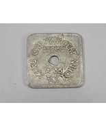 Vintage 1/5 Cent Sales Tax TOKEN SQUARE COIN Coloado State Treasurer - £3.86 GBP