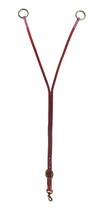 Horse Amish Western Latigo Leather Training Fork Girth Attachment Brass - $34.64