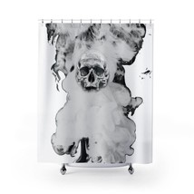 Skull Shower Curtain, Gothic Shower Curtain, Bathroom Decor, Boho shower curtain - £49.53 GBP