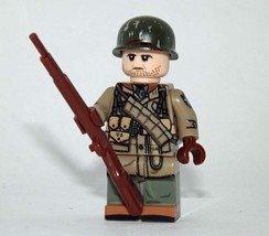 Gift Minifigure 2nd Infantry Division American soldier D Day WW2 Fast Ship - £5.58 GBP