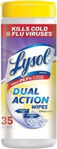 Lysol Dual Action Disinfecting Wipes, Citrus, 35 ct (Pack of 12) - £63.14 GBP