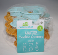 Way To Celebrate Easter Spring Cookie Cutter Set of 6 Egg Carrot Bunny C... - $6.75