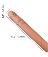 47&#39;&#39; Extra Long Baker Thick Rolling Pin Oklava Professional Wooden Roller - $80.37 CAD