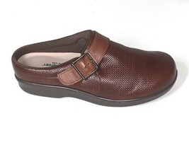 SAS Womens Size 7 Extra Wide Brown Leather Tripad Comfort Mules M7900538 - $39.19