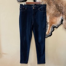 Women&#39;s CHICO&#39;S Blue Dark Wash Platinum Denim Jeggings Jeans Size 1 - £21.14 GBP