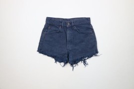 Vintage 90s Levis 560 Orange Tab Womens 27 Student Fit Cut Off Denim Jean Shorts - £46.42 GBP