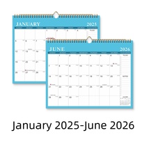 Wall Calendar 2025-2026,14.8&quot; x 11.6&quot; 18Month Calendar Jan. 2025 -Jun. 2... - £14.85 GBP