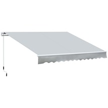 Outsunny 12&#39;x8&#39; Retractable Patio Awning Sun Shade with Manual Crank - $315.99