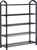 Yssoa 5-Tier Stackable Shoe Rack, 15-Pairs Sturdy Shoe Shelf Storage, And Closet - £31.16 GBP