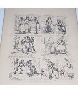 Theodore Lane McLean&#39;s Scraps For Albums Etching Satire Caricature Shake... - £158.57 GBP