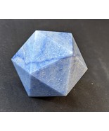 Blue Aventurine Crystals Carved Geometric Icosahedron Large - $1,290.68 MXN