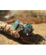 Haunted Mystical Eye of Shiva Opal Earrings of vast magickal powers of w... - $20.00