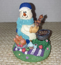 Cook Out Snowman Small Jar Candle Topper - £7.10 GBP