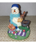 Cook Out Snowman Small Jar Candle Topper - £7.09 GBP