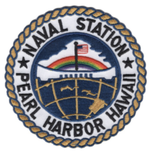 4&quot; Navy Naval Station Pearl Harbor Hawaii Embroidered Patch - £23.91 GBP