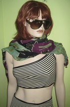 WOMEN&#39;S Ladies DJORBA Abstract Shapes Pattern Fashion Tassel Large SCARF... - $24.99