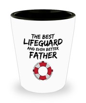 Lifeguard Dad Shot Glass - Best Lifeguard Father Ever - Funny Gift for Life Guar - £10.09 GBP