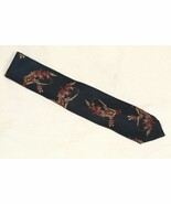 BROOKS BROTHERS Mens Silk Tie USA Floral Spray Navy Blue Burgundy Beige ... - €12,53 EUR