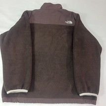 The North Face Brown Denali Full Zip Fleece Jacket AC9Q Polartec Girls Size XL image 2