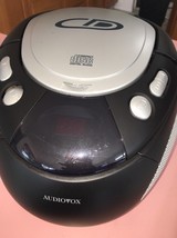 AudioVox (CDA1361) Black Stereo Portable CD System 120 Volts 60 Hz 14 Wa... - $21.78