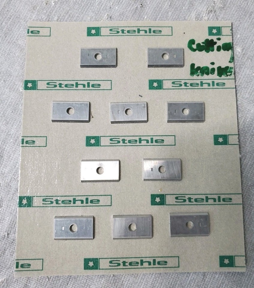 Stehle Turnover Knifes With 2 Sided Blade Part# 040-10945 Pack Of 10 - $49.49