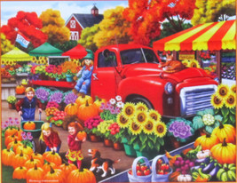 SunsOut Marketplace 300 pc Jigsaw Puzzle Farmer’s Market Nancy Wernersbach - £11.86 GBP