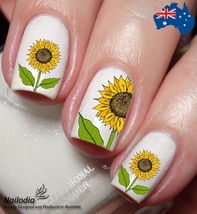 Sunflower Nail Art Decal Sticker Water Transfer Slider - £3.59 GBP