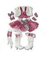 Pink &amp; Winter White Pageant Outfit Size 5/6 Little Girls - $215.16 CAD