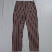 American Eagle 2 Mom Pink Stripe Stretch Denim Jeans - £15.61 GBP