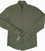 NEW $145 Boss by Hugo Boss Black Label Shirt!  *Dark Green Stripe*   Sli... - $59.99