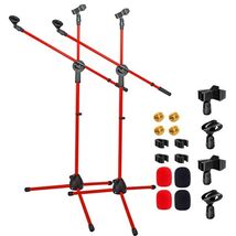 5 Core Mic Stand 2Pcs Floor Height Adjustable Tripod Microphone Stands w... - $50.10