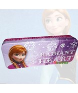 Disney Frozen Anna Tin Pencil Case school supply 8&quot; x 3&quot; x 1.25&quot; Pencil Box - $10.55 CAD