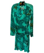 Vintage 90s CAROLE LITTLE Womens S 4/6 Maxi Skirt Set Colorful Lined Wra... - $82.04 CAD
