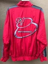 NFL Game Day Tampa FL Buccaneers Football Adult XL Wind Jacket Red/Pewter/Black  - £35.23 GBP
