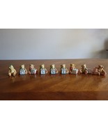 Lot 9x Cherished Teddies Alphabet Blocks Bear Spells CASSIDY I Heart U A... - $14.24