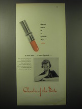 1948 Charles of the Ritz Lipstick Ad - There's more to a lipstick than color - $18.49