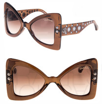 Roberto Cavalli Fiesole RC1055S Translucent Brown Gradient Sunglasses 1055 - £146.60 GBP