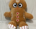 G by Gund Plush gingerbread man cookie stuffed animal sitting brown red ... - $6.92