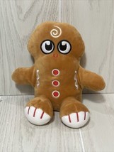 G by Gund Plush gingerbread man cookie stuffed animal sitting brown red white - £5.46 GBP