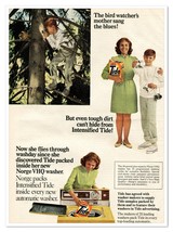 Tide Detergent Bird Watcher&#39;s Mom Norge VHQ Washer Vintage 1968 Magazine Ad - £7.77 GBP