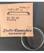 NOS Electro-Complex Acrylic Watch Crystal Bulova 243-L-97 29.9mm PA462-17 - $18.93 CAD