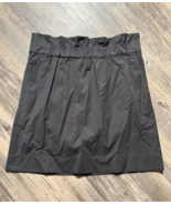 Banana Republic Paperbag Utility Skirt Women Size 4 Gray Stretch Nylon C... - $13.54