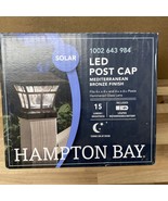 BRONZE SOLAR LED DECK POST CAP LIGHT 4&quot;x4&quot; 6&quot;X6” Replacement Glass And B... - $6.67