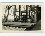 Men Working on Drilling Rig Black and White Photo - $17.82