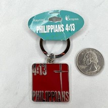 Dicksons Christian Philippians 4:13 Christ Double Sided Keychain Keyring - £5.61 GBP