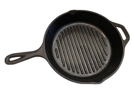 Skillet Lodge Cast Iron Grill Pan 10 1/4 Inch 8GP Made in USA - £16.43 GBP