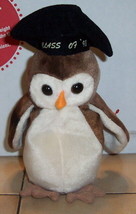 TY WISE The Owl Beanie Baby 1998 plush toy - £4.62 GBP