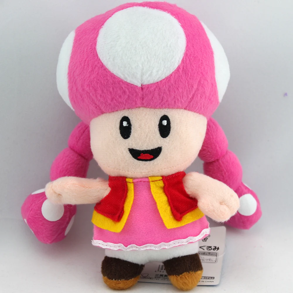 Super Mario Bros. Wonder Mushroom Toadette Ette Sister 6 in Stuffed Animal Ninte - $10.80