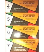 12 PCS, PAON SEVEN-EIGHT HAIR COLOR CREAM #4, 5, 6, 7 - New! - $89.09 - $98.99